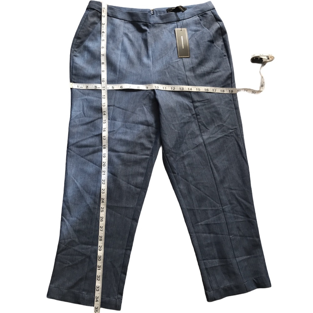 BCBGMaxAzria Blue Ankle Crop pants, Size 10 - Picture 10 of 11